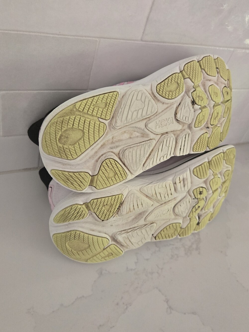 Hoka One Clifton 10 Athletic Running Walking Sneakers Shoes Pink Black Size 9.5 - Picture 9 of 10